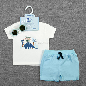 Set di <span class=keywords><strong>Abbigliamento</strong></span> Estivo Tedmimak per Neonati, 3 Pezzi con Motivo Floreale, 0-18 <span class=keywords><strong>Mesi</strong></span> - Product Image 1