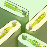 Brosse à dents bébé TikTok Temu à succès, poils en charbon naturel doux, plastique alimentaire sûr pour enfants et tout-petits, usage domestique