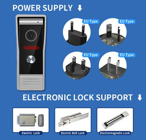 7 Zoll AHD Nachtsicht-Video-Tür sprechanlage 2 Monitor-Gegensprechanlage mit 1 kabel gebundenen Konnektivität der Außen kamera - Product Image 2