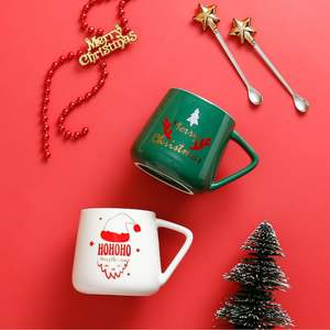 Nouvelles tasses en céramique résistantes à la chaleur, tasses à thé et soucoupes de Noël, cadeaux de Noël - Product Image 4