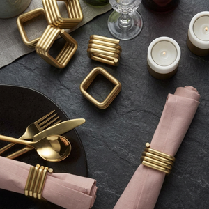 Anillos de Servilleta Redondos de Metal de Lujo, Ecológicos, para Uso en el Hogar, Restaurantes y Hoteles - Product Image 3