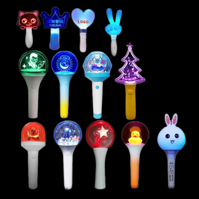 OEM ODM Custom Logo LED Light Stick Glow Wand for Concert Fan Support Equipment Remote Control Kpop Light Stick