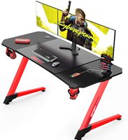 Bureau de jeux d'ordinateur en forme de Z, 63 pouces, bureau de Style course, Table de jeu, avec tapis de souris gratuit