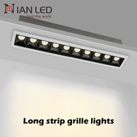 Plafonniers encastrés à grille, dimmables, résistants au feu, éclairage encastré LED à grille, spot encastré LED pour intérieur, 20W COB LED Downlight