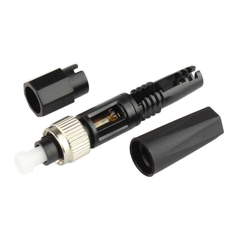 Integrado tipo de montaje rápido conector de fibra óptica FC UPC conector rápido