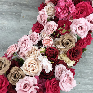 DKB Camino de Mesa de Flores Artificiales de Seda Blanca para Decoraciones de Boda, Día de la Madre, Navidad - Hecho a Mano, Venta al por Mayor de Fábrica - Product Image 5