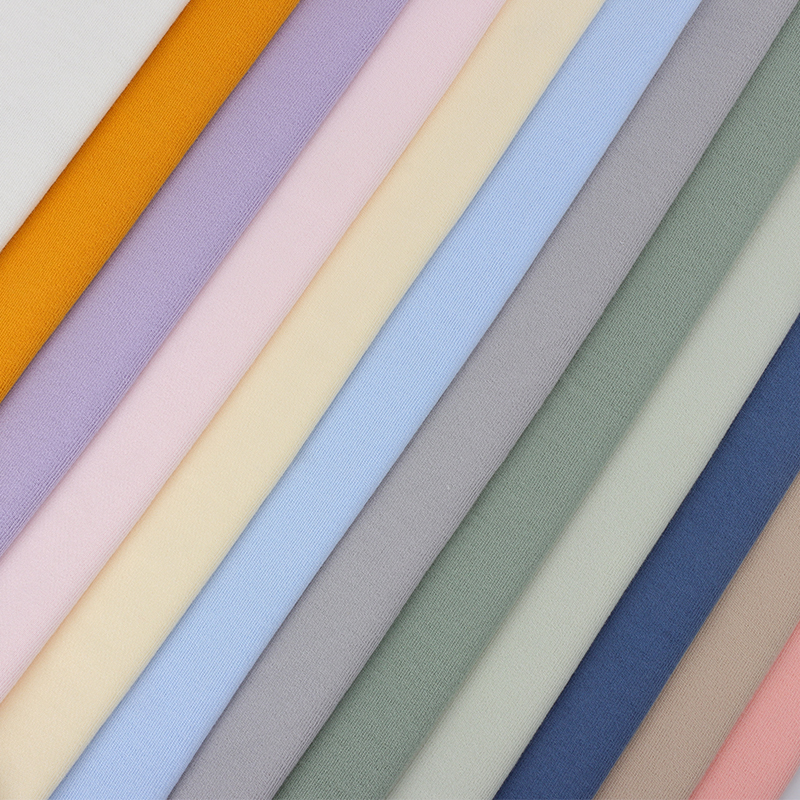 32S 250GSM двухсторонний трикотажный трикотаж из лайкры 96 хлопок 4 спандекс эластан ткань для футболки одежда