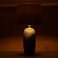 Lampe de bureau en céramique LED et lampe de table en métal pour intérieur