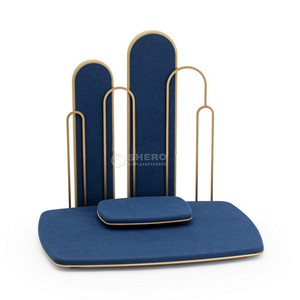 อุปกรณ์จัดแสดงเครื่องประดับไมโครไฟเบอร์สีน้ำเงินแบบกำหนดเอง แท่นวางเครื่องประดับ ที่วางโชว์เครื่องประดับ - Product Image 4