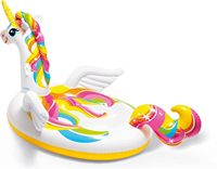 Île flottante gonflable Intex Mega Unicorn (57291EP) 99 po de long x 64 po de large x 57 po de haut, capacité maximale de 440 lb avec motif licorne