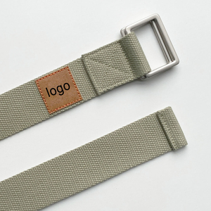 Correa de Yoga de 8 pies de Largo, Cinturón de Yoga de Alta Calidad con Hebilla Rectangular, Correa de Yoga de 8 pies de Largo con Logotipo Personalizado Iyogasports, Etiqueta Tejida - Product Image 3