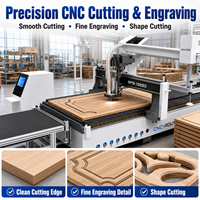 Machine de découpe CNC 3018 avec alimentation automatique, ligne de nesting CNC, gravure sur MDF et contreplaqué, haute productivité pour l'usine de travail du bois