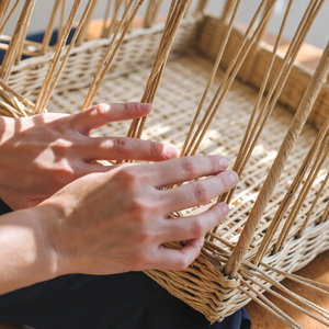 Không thấm nước thân thiện với môi hiện đại mây <span class=keywords><strong>wicker</strong></span> giỏ lưu trữ với được xây dựng trong xử lý cho phòng tắm phòng ngủ phòng nghiên cứu Rack hiển thị - Product Image 3