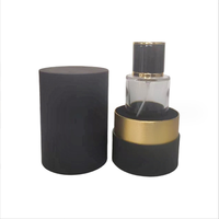 Cadeau fantaisie 50ml/100ml parfum bouteilles en verre couvercle en métal Rectangle boîte rigide matériaux recyclés brillant/mat stratification protection