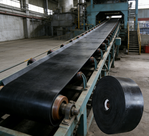 BOTHWIN Afval-naar-energie-energiecentrale brandwerende rubber transportband met snijservice voor <span class=keywords><strong>MSW</strong></span> en RDF brandstofverwerking - Product Image 1