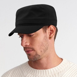 Unisex Custom Cadet <b>Cap</b> Basic Everyday Sporty Style Breathable <b>Flat</b> Top Baseball <b>Cap</b> Adjustable for <b>Men</b> and Women - Product Image 6