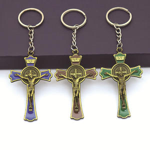 Collection <span class=keywords><strong>Dreamwork</strong></span> Cross, vente flash, pendentif de voiture, ornements à suspendre pour sac, alliage métallique, croix religieuse, porte-clés, accessoires de bijoux - Product Image 2
