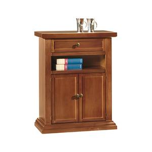 Supporto per telefono in legno massello colore noce 64x32 cm H. 73 - Product Image 1