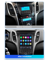 Radio Multimedia Android 9.7 Inch dengan CarPlay dan Android Auto Nirkabel Terintegrasi untuk Hyundai i30 Mistra 2011-2017, plug & play