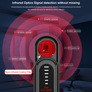 เครื่องตรวจจับ GPS ในตัวตรวจจับการสแกนป้องกันการแอบดูกล้องอินฟาเรดสำหรับใช้ในสำนักงานโรงแรม - Product Image 3