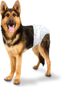 Coussinets absorbants jetables en film PE respirants et très absorbants pour animaux incontinents, taille M, pour animaux femelles - Product Image 4