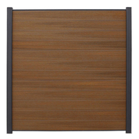 Clôture en composite bois-plastique d'extérieur haute performance, écologique, durable, imperméable, style moderne pour jardin et patio