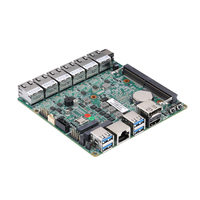 Qotom 120*120mm CPU Generasi ke-10 I3 I5 I7 6*i225V LAN Gigabit 2.5G SATA3.0 Motherboard Mini ITX Industrial
