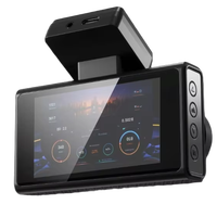 Caméra embarquée de haute qualité 4G à double objectif, écran 3 pouces, enregistrement vidéo avant 2K+1080P, GPS, WiFi, capteur G, moniteur de stationnement