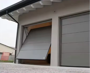 Portes <span class=keywords><strong>de</strong></span> <span class=keywords><strong>garage</strong></span> verticales pliables à ouverture inclinée en alliage d'aluminium <span class=keywords><strong>de</strong></span> style moderne - Product Image 1