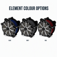 Nouveau kit de filtre d'admission d'air pour moto, haute performance, en aluminium CNC et acier inoxydable, pour motos V-Twin Cruiser, pièces personnalisées