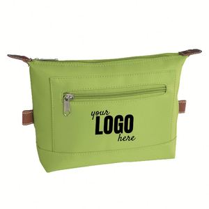 Custom Logo Polyester Zipper Travel Pouch Large Capacity Wash Waterproof Cosmetic Make up Case <b>Bag</b> for Ladies - Product Image 1