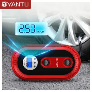 YANTU A01 Corded mini Automatic Car tire inflator With CE electric 12v car air inflator portable digital pumps compressor