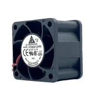 Delta 4028 12V 0,11A FFB0412HN Dreidraht-Lüfter mit Hohem Luftstrom, Geräuscharm, Bürstenlos, DC-Kunststoffflügel, Stromversorgung, Server-Kühlventilator