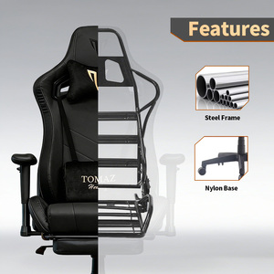 Tomaz blanco negro azul rojo púrpura escorpión personalizar Office <span class=keywords><strong>Gamer</strong></span> Pc E-Sports Esport ergonómico ordenador giratorio Silla de juegos - Product Image 5