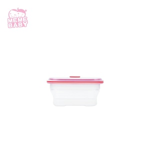 Hot Bán Thực Phẩm Lớp 400/600/900/1200ML Hình Chữ Nhật Thực Phẩm Lưu Trữ <span class=keywords><strong>Container</strong></span> Folding Silicone Đóng Mở Hộp Ăn Trưa - Product Image 5