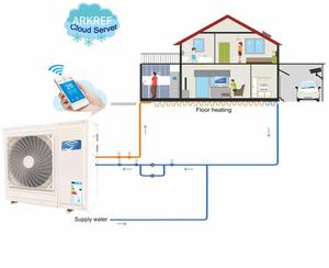 ARKREF Domestic Air Conditioner Air Source Heat Pump Split System Evi R32 Wifi Heat Pump Set Manufacturing for House <strong>Heati</strong> - Product Image 6