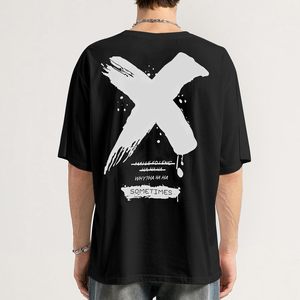 T-shirt à manches courtes pour hommes FOXA, 100% coton, imprimé graphique, vêtements décontractés d'été - Product Image 2