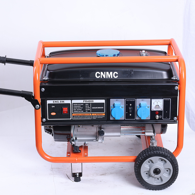 Open 7kW 6kW 5kW 220V 3kW 3kVA Auto Start Remote Start 4-Stroke 50Hz Air-cooled Single-phase Gasoline Generator