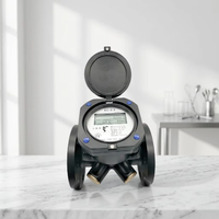 Compteur d'eau industriel intelligent NB-IoT 4G IoT à ultrasons pour tuyaux en acier au carbone, mesure bicanal, DN50-DN150