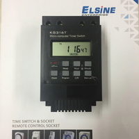 Minuteur numérique programmable hebdomadaire KG316T, interrupteur temporisé micro-ordinateur, montage sur rail DIN, écran LCD noir