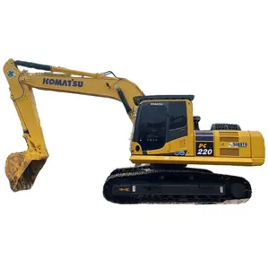 Hızlı teslimat kaliteli ikinci el makine pelle pc 220 kullanılan satılık Komatsu PC220-8 hidrolik paletli ekskavatör