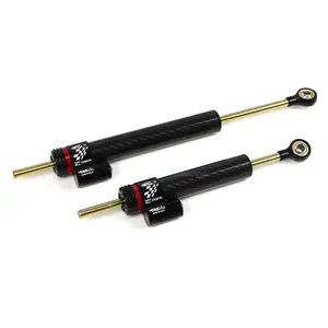 Amortecedor de volante universal de fibra de carbono, para motocicleta, para scooter, cnc, acessórios de segurança, controle