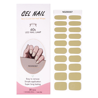 Autocollants d'ongles en gel UV semi-durcis longue durée, très populaires / Tiktok NG200307/NG200308
