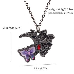 Stainless Steel Punk <b>Cross</b> Pendant Necklace for <b>Men</b> Women Hip Hop Jewelry <b>Men</b> Gothic butterfly Sweater <b>Chain</b> Male's Jewelry - Product Image 4