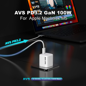 <span class=keywords><strong>Cargador</strong></span> de Teléfono Mini Gan de 100w OEM, USB-C, PD, AVS, PPS, con Certificación CE, ROHS, KC, <span class=keywords><strong>Cargador</strong></span> de Pared Portátil Tipo C para iPhone y Samsung - Product Image 3