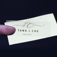 Vente flash - Étiquettes personnalisées découpées à la forme, logo imprimé, autocollant transparent, autocollants en vinyle transparent personnalisés