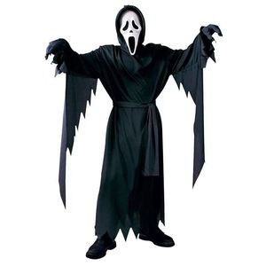 Costume de Robe <span class=keywords><strong>d</strong></span>'<span class=keywords><strong>horreur</strong></span> Halloween tunique à capuche Rob fournitures de fête pour enfants Costumes <span class=keywords><strong>d</strong></span>'halloween cape à capuche cape de Cosplay - Product Image 1