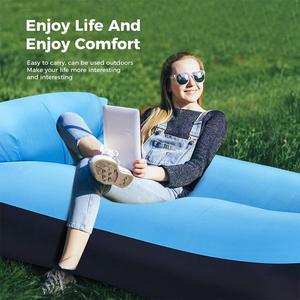 Camping Inflatable Lazy <b>Sofa</b> Air Mattress Lounge Chair for Outdoor Indoor Blow up Seat Sleeping Bed Waterproof <b>Folding</b> Air <b>Sofa</b> - Product Image 6