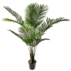Chinese Manufacturers Greenery Artificial Areca Palm Plants Phoenix Tree With Pots For Yard And Home Decor