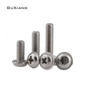 En Acier inoxydable SS304 SS316 À Tête Cylindrique à Empreinte <span class=keywords><strong>Cruciforme</strong></span> Vis à métaux - Product Image 1